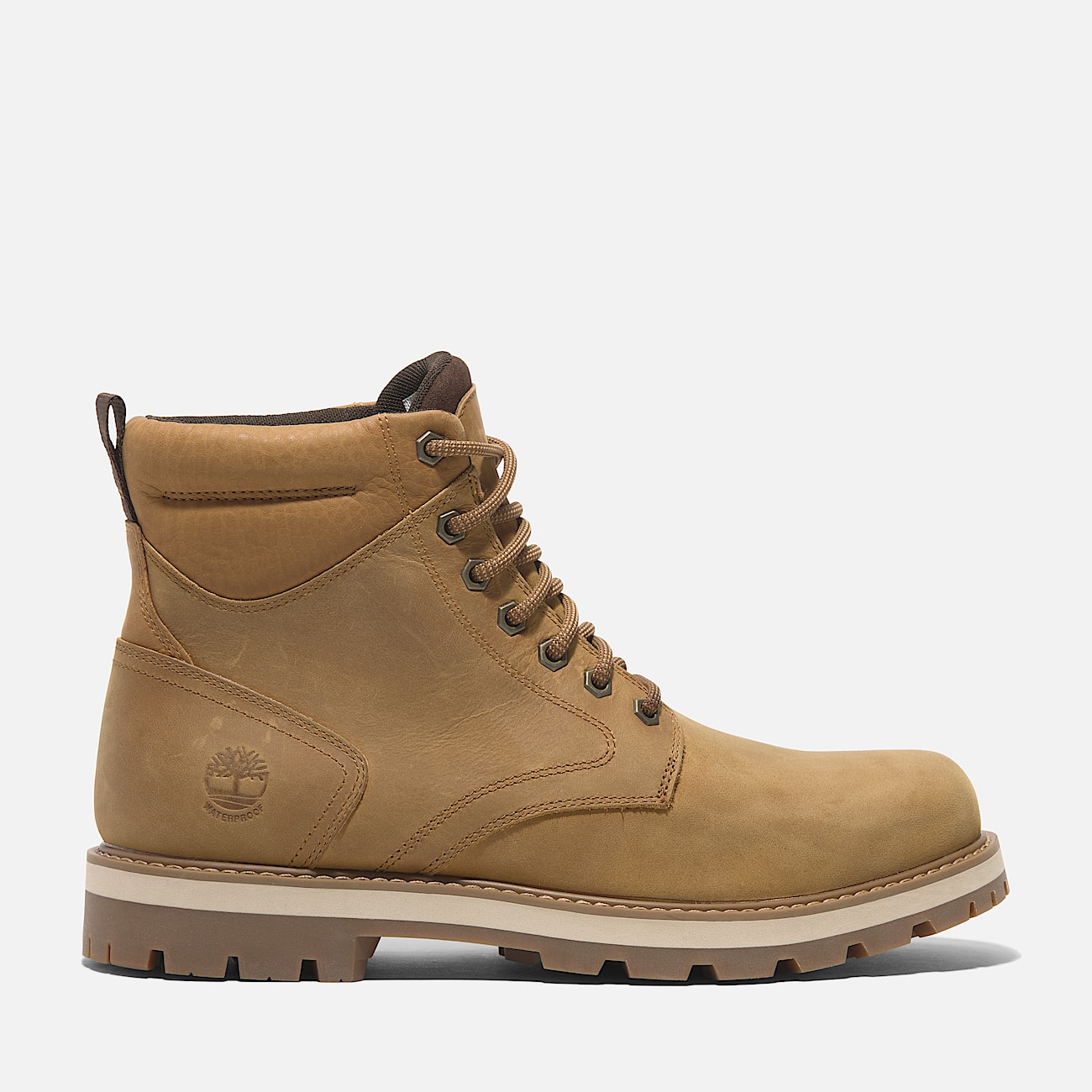 Britton Road Mid Lace Up Waterproof Boot for Men in Yellow