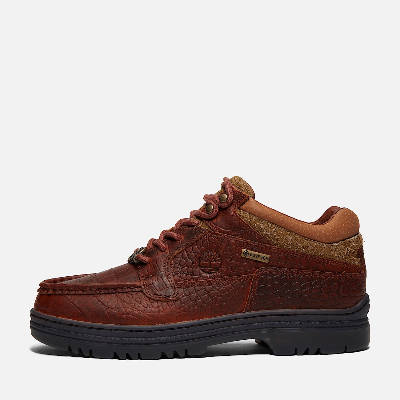 Timberland X Aime Leon Dore Mid Lace Up Moc Toe shoe with Gore Tex membrane