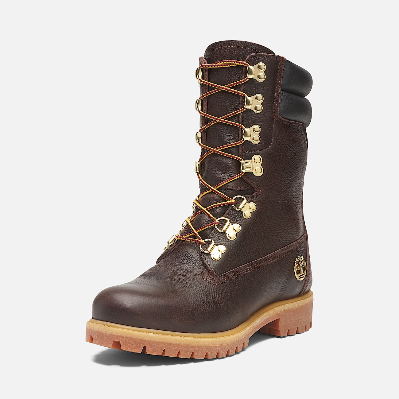 Timberland Premium Espresso Tall Lace Up Waterproof Boot for Men in Dark Brown Black