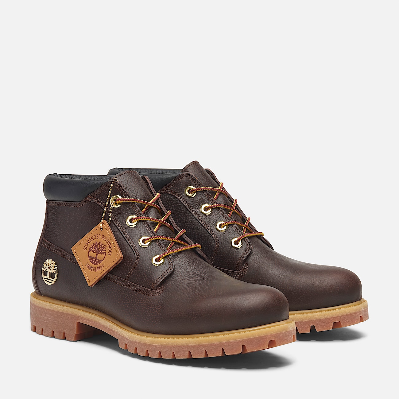 Timberland Premium Mid Lace Up Waterproof Chukka Boot for Men in Dark Brown Black