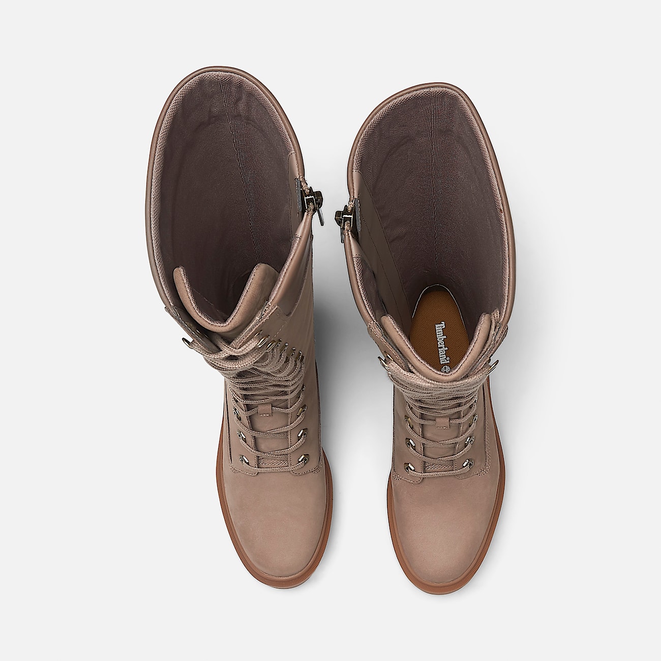 Allington Heights 14 Inch Lace up Boot for Women in Beige