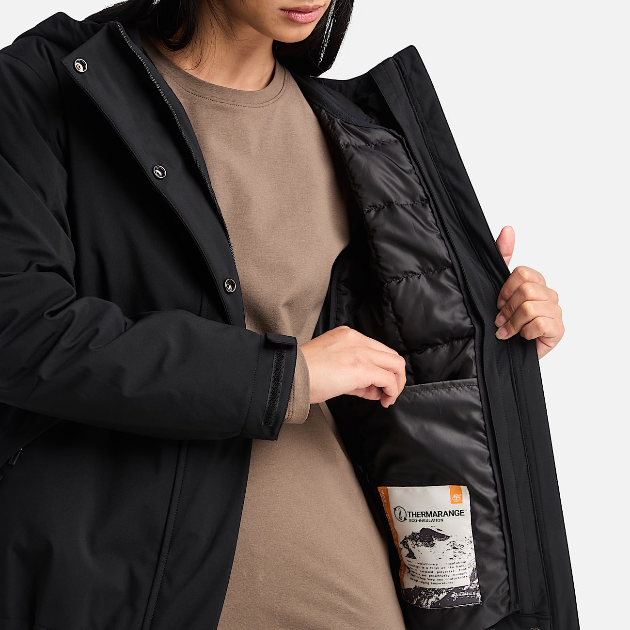 Water Resistant 3 In 1 Jacket for Women in Black