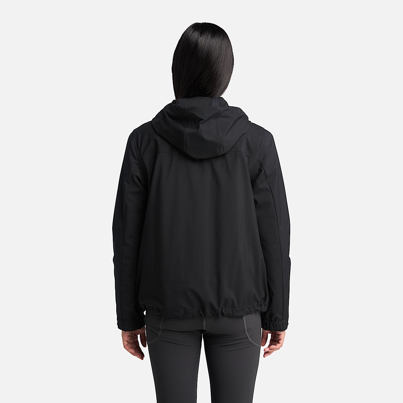 Veste 3 en 1 impermeable pour femme en noir