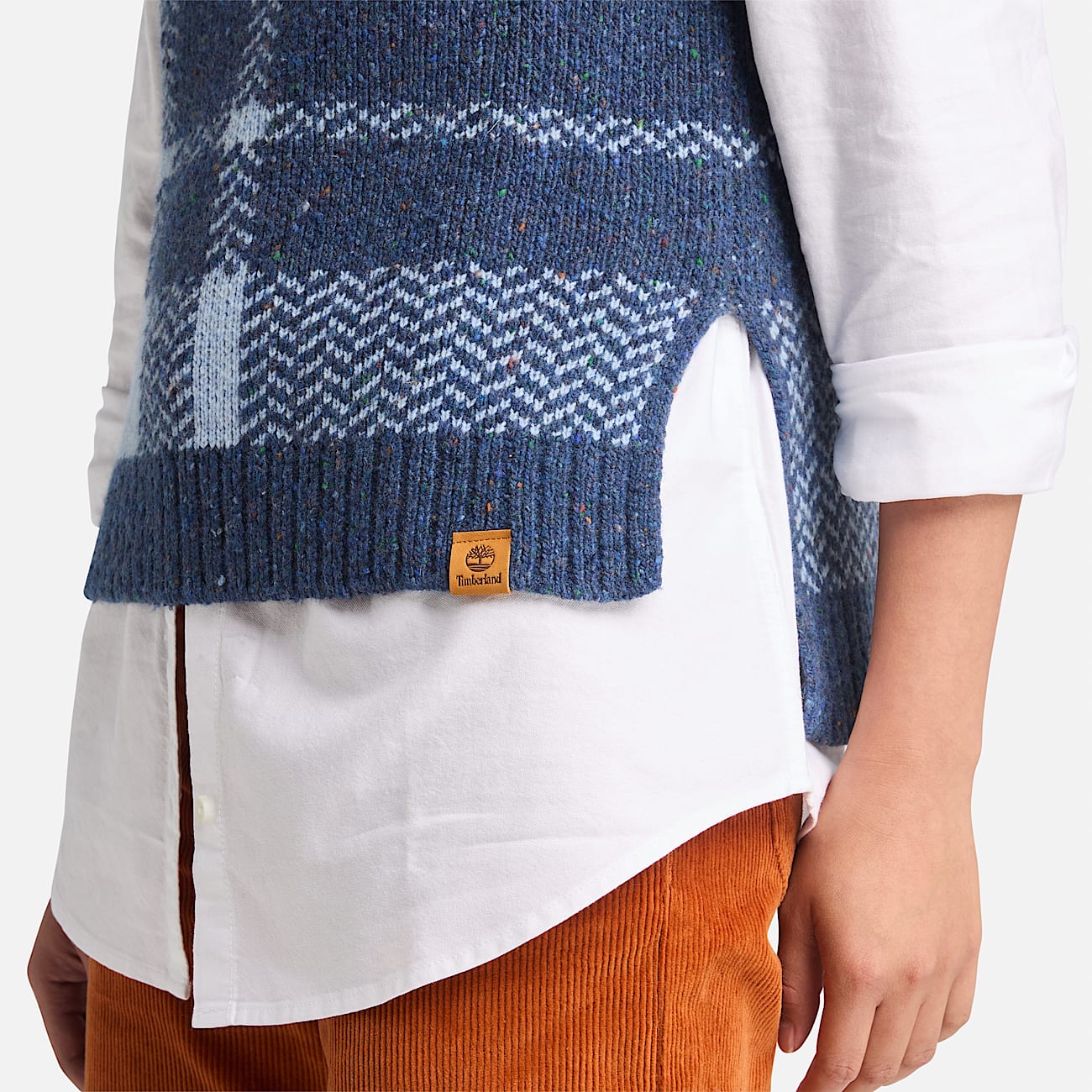 Wool Blend Gilet for Women in Dark Blue