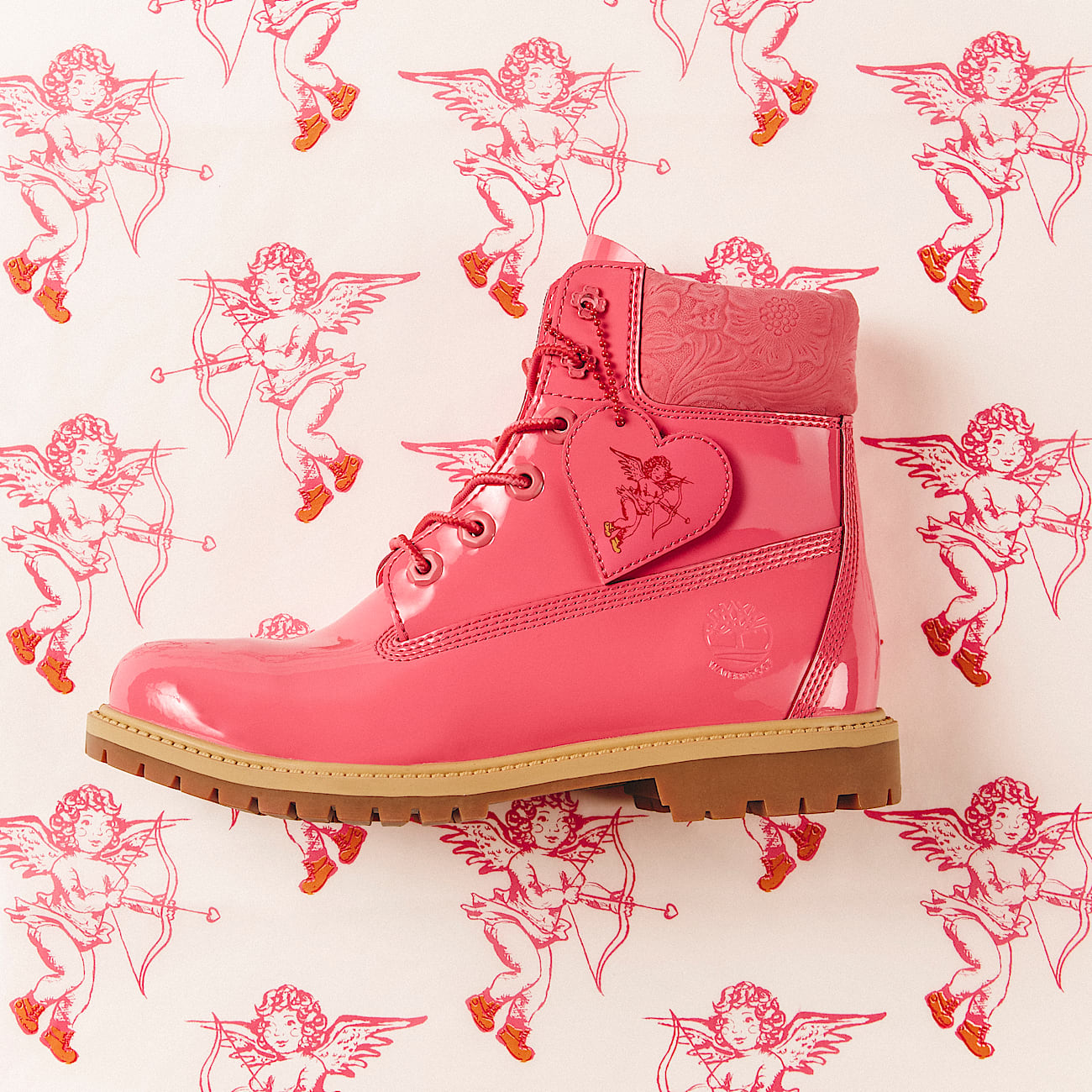 Pink and white timberlands new arrivals