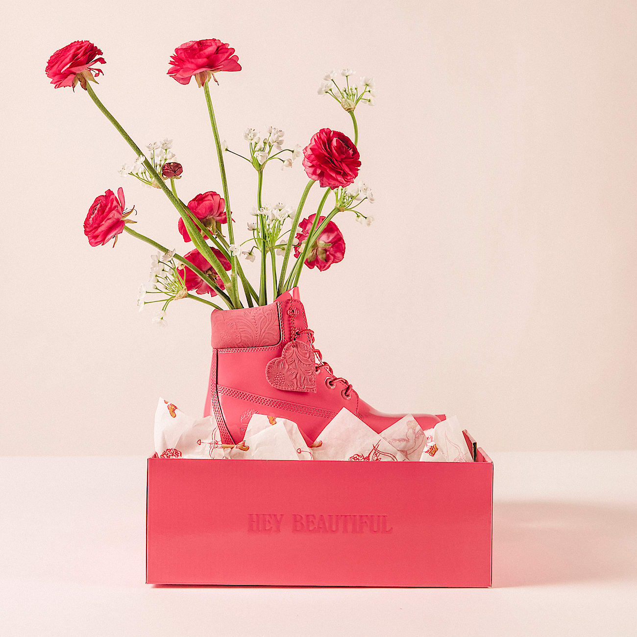 Timberland womens 6 inch premium boots chintz rose deals