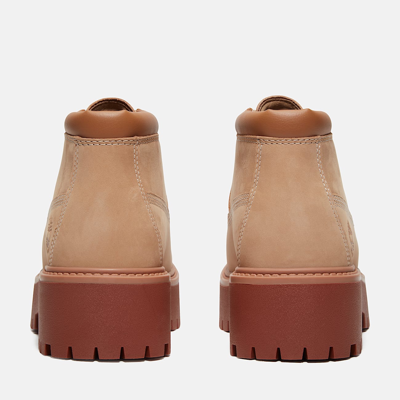 Boot mi haute impermeable a lacets Stone Street pour femme en beige