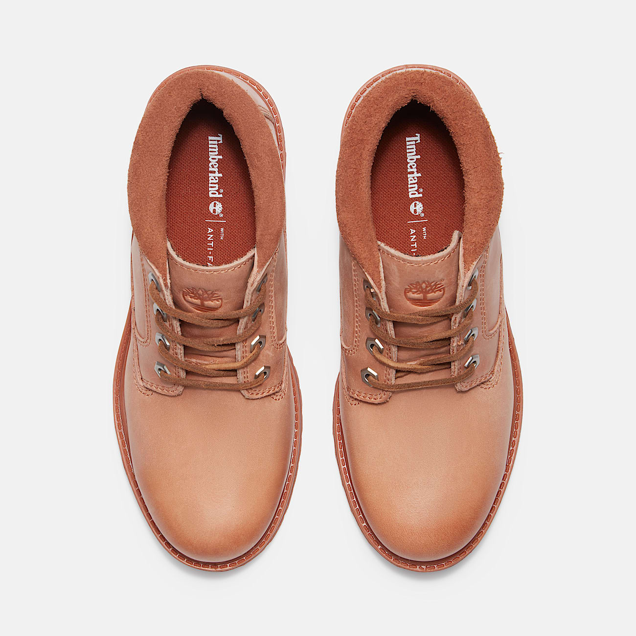 Wasserdichter halbhoher Nellie Chukka Boot zum Schnuren fur Damen in Hellrot
