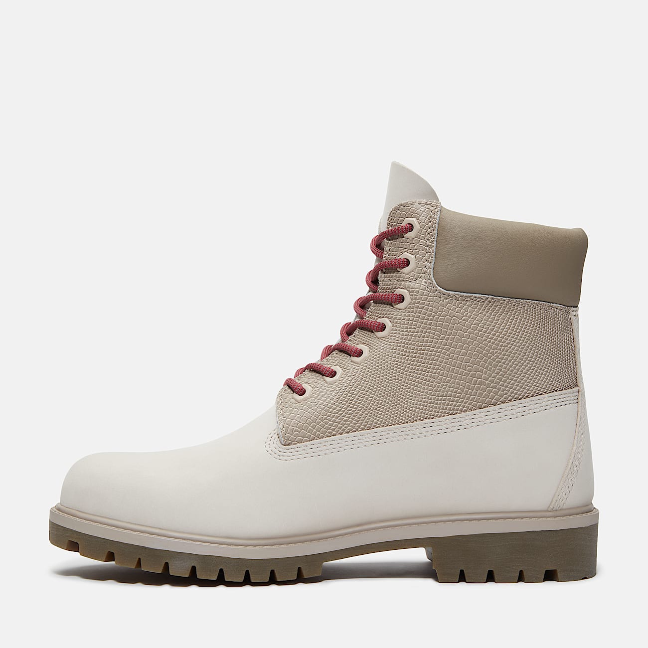 Timberland boots white serpent top