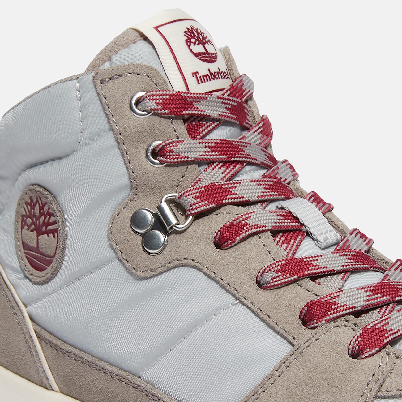 Basket montante a lacets Retro Swift pour femme en gris clair