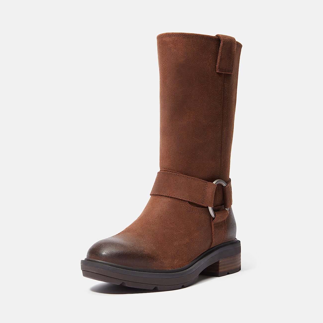 Womens tall brown suede boots top
