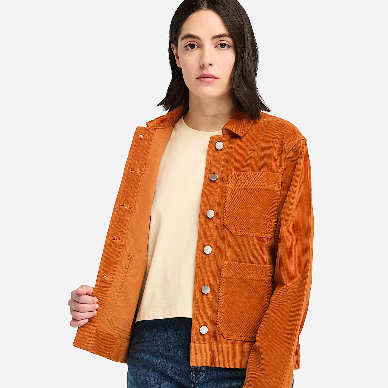 Orange chore jacket shop