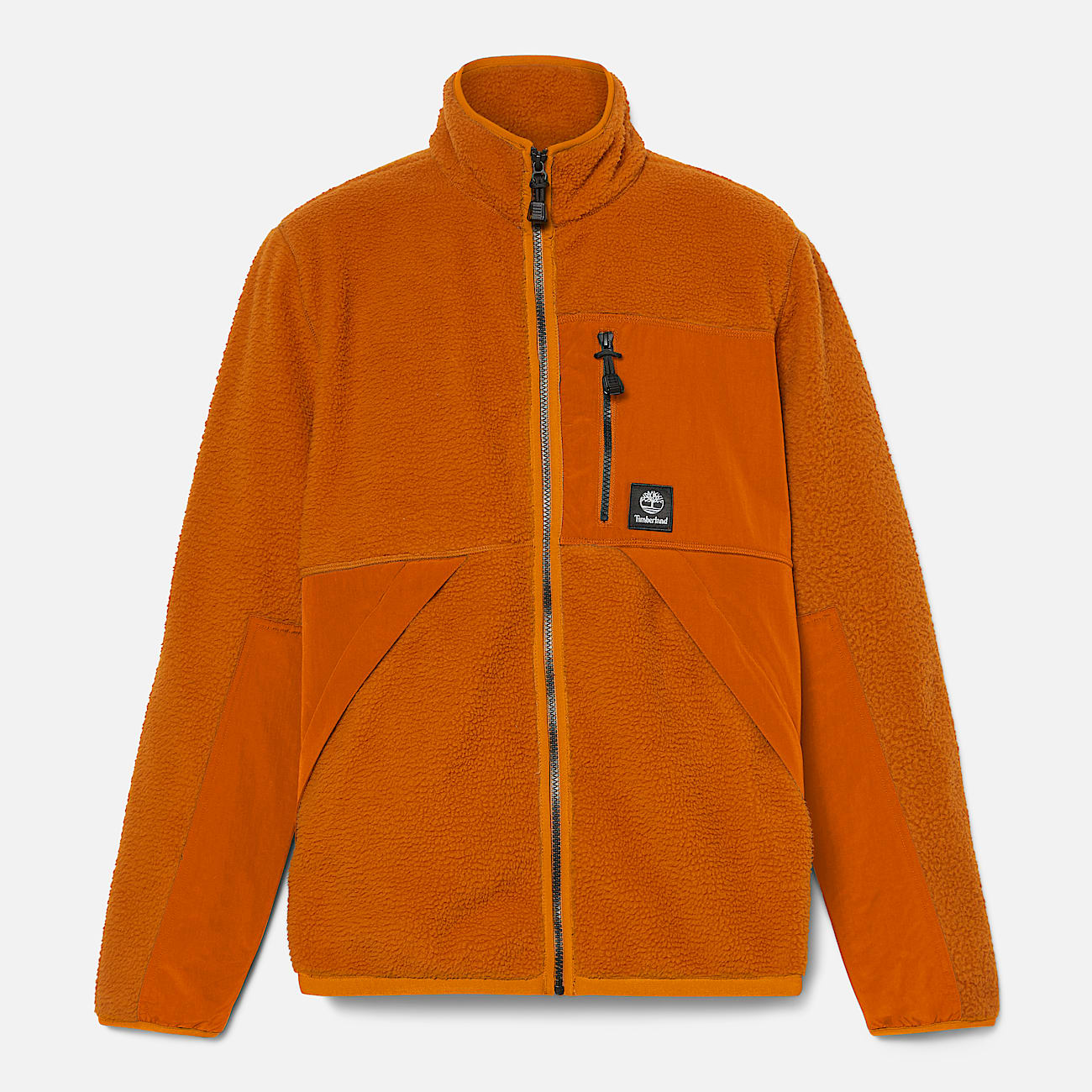 High pile Fleece Jacket for Men in Orange