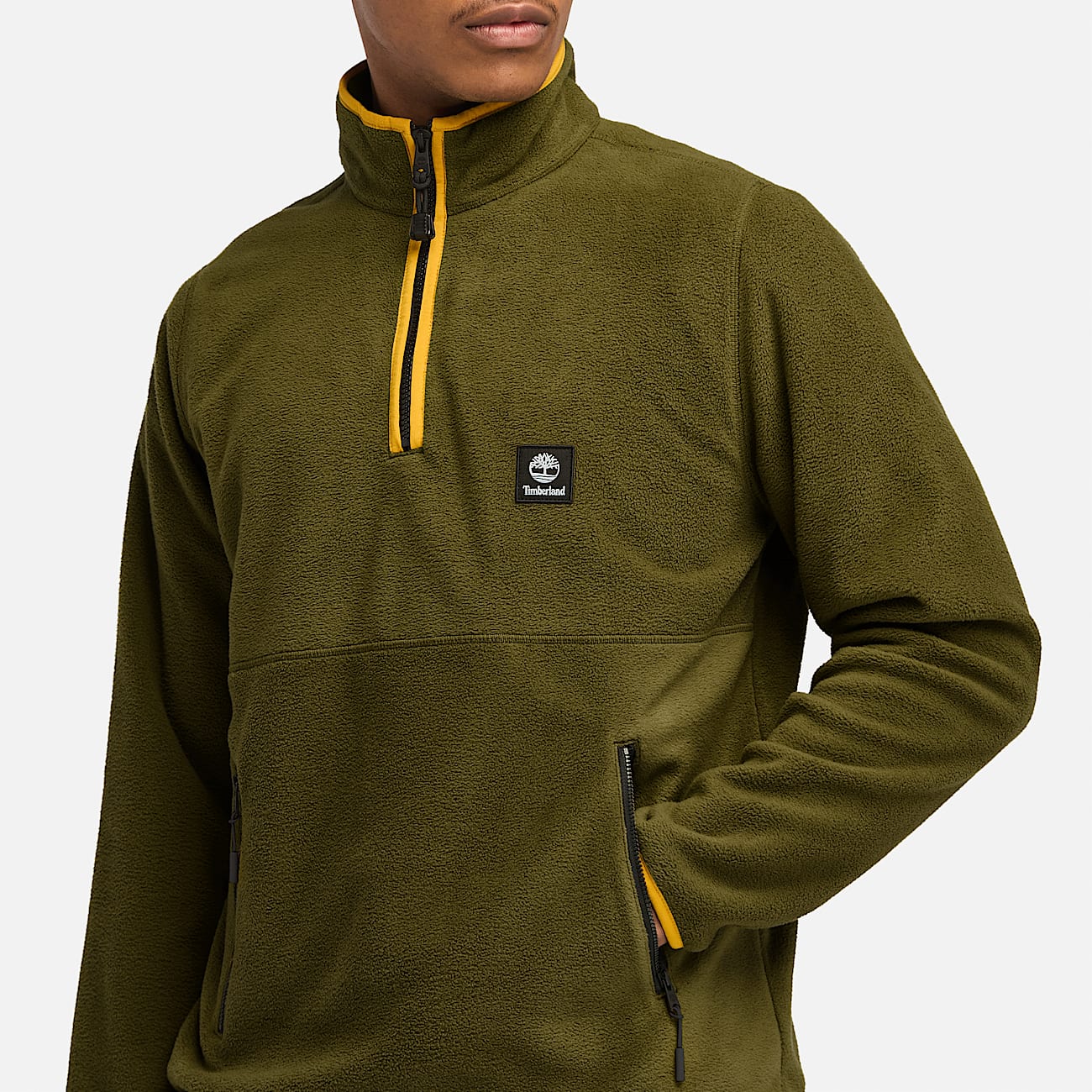 Polartec fleece half zip top