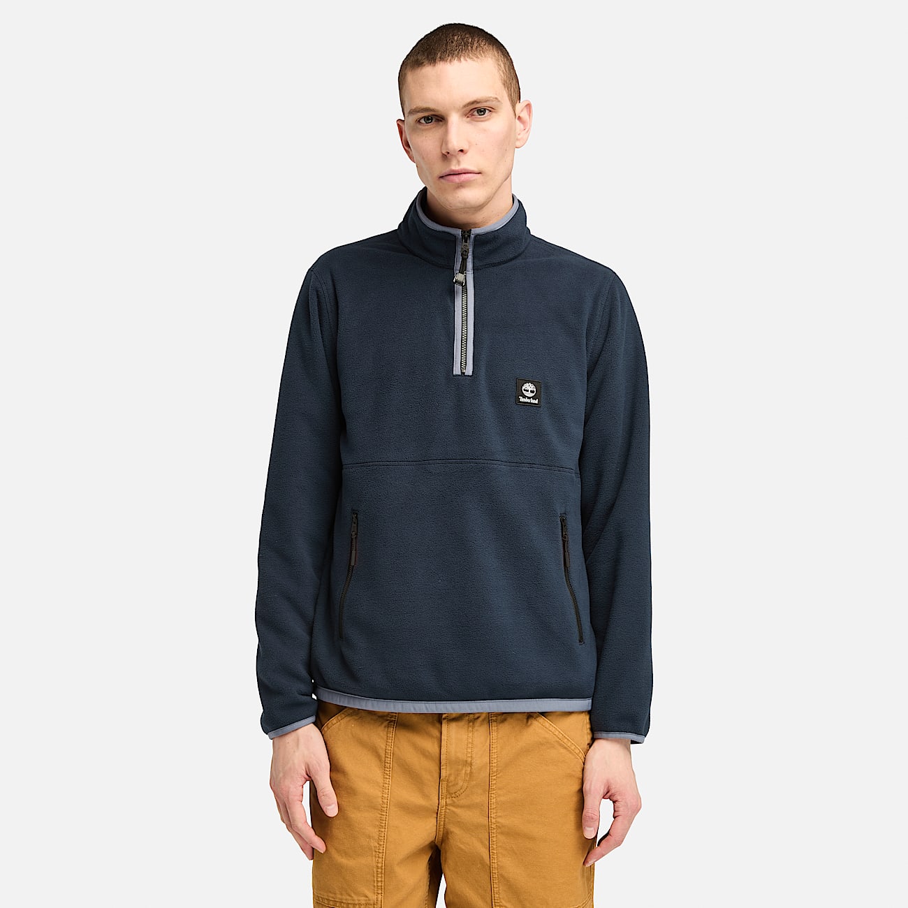 1 4 Zip Polar Fleece for Men in Dark Blue