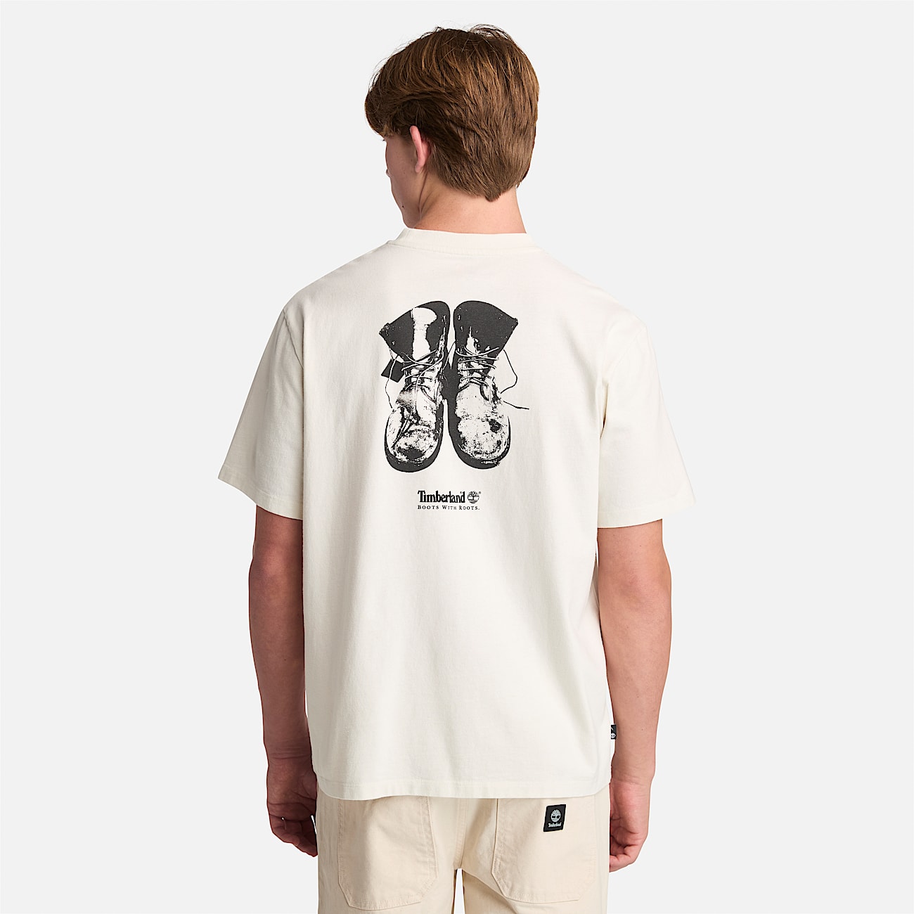 T shirt con Scritta da Uomo in bianco
