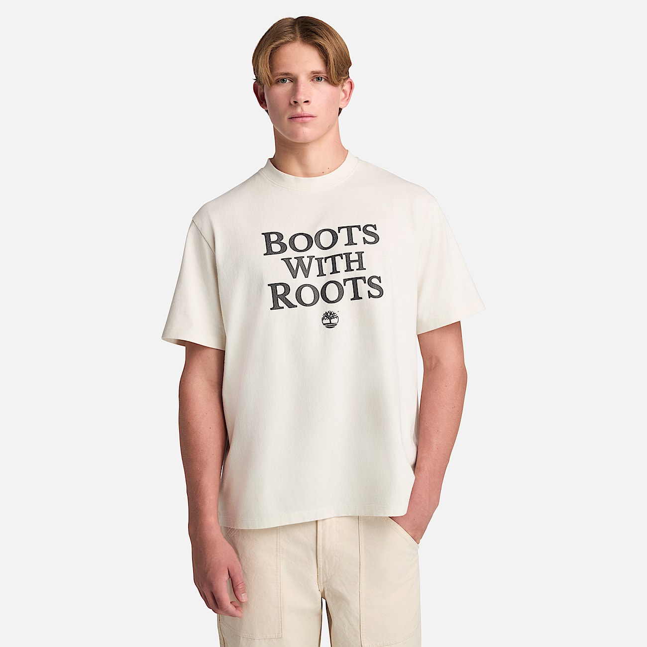 T shirt con Scritta da Uomo in bianco