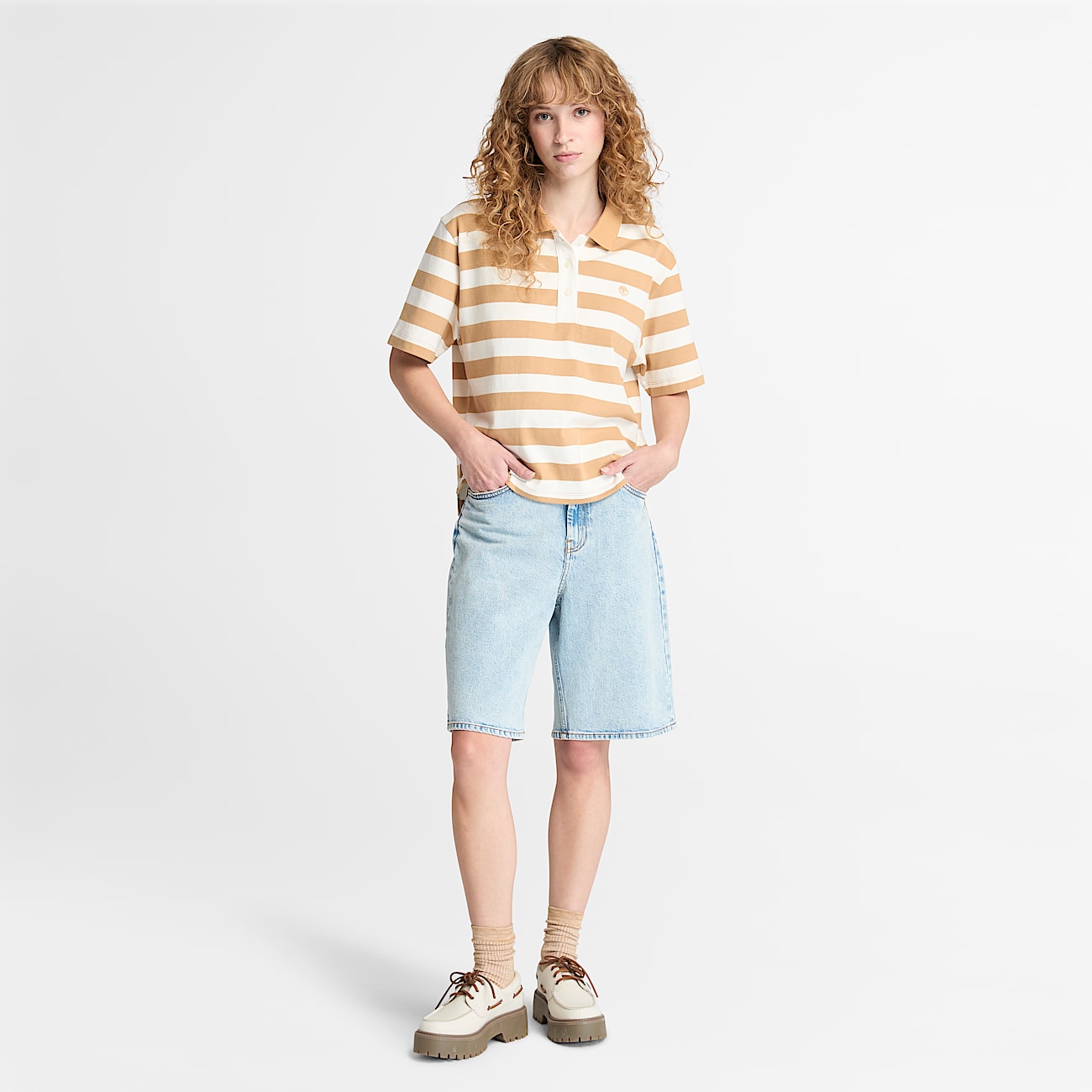 Yellow polo shorts on sale