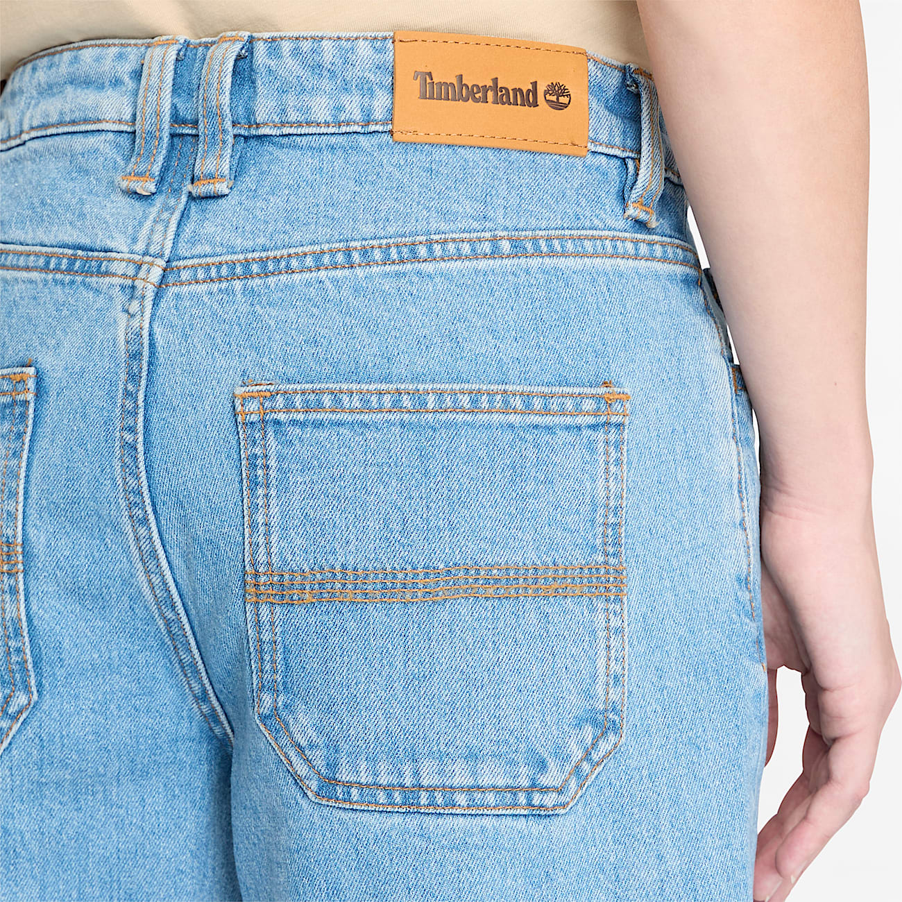 Gerade geschnittene Jeanshose fur Damen in Blau