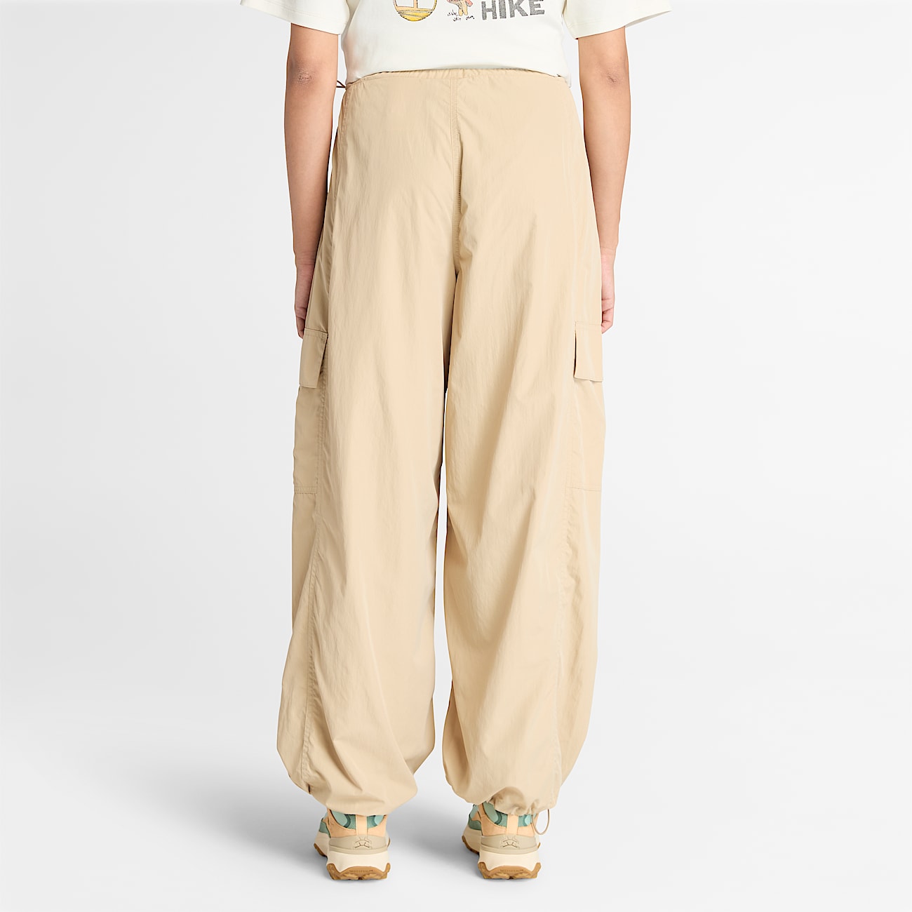 Parachute Trousers for Women in Beige