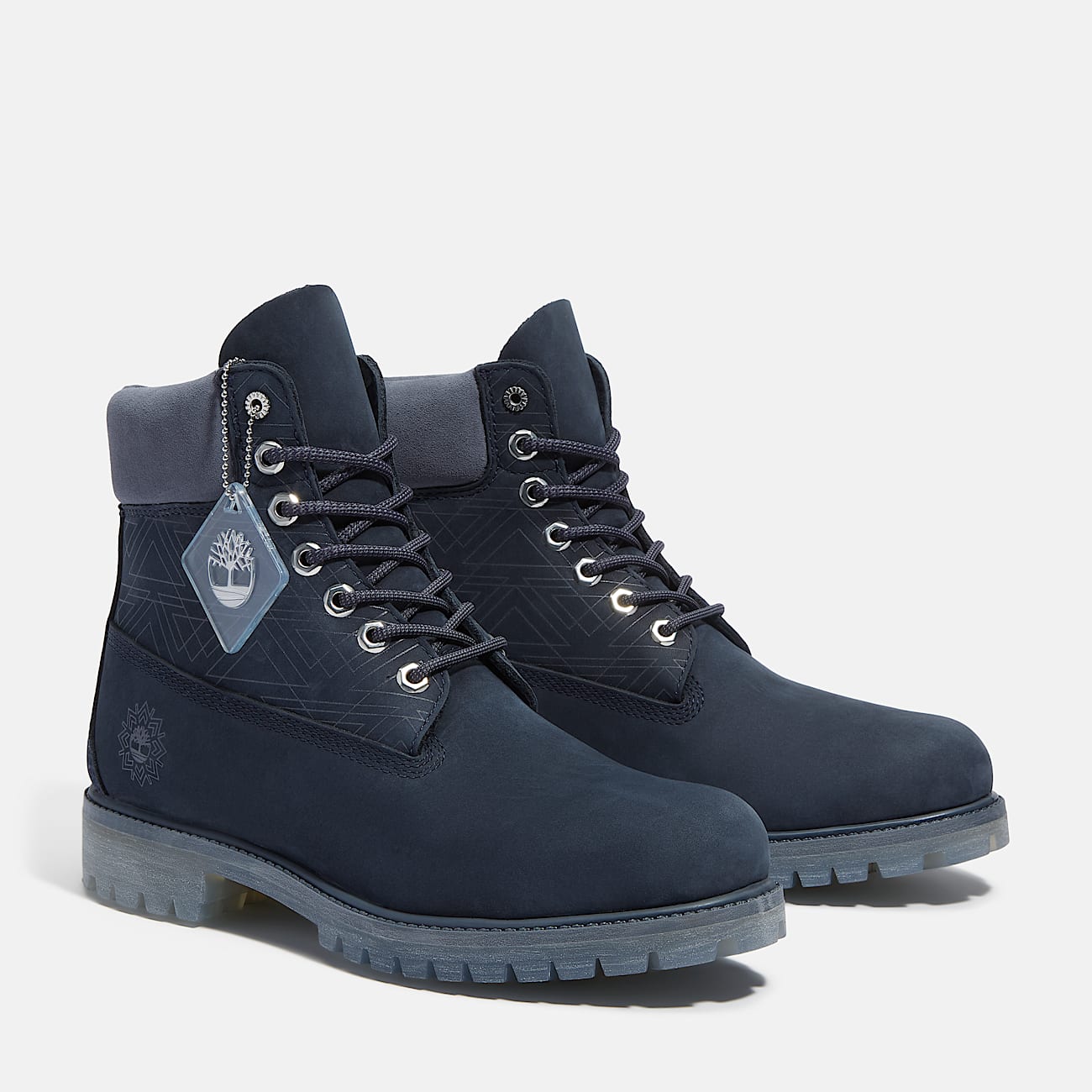 Timberland Premium 6 Inch Lace Up Waterproof Boot for Men in Navy