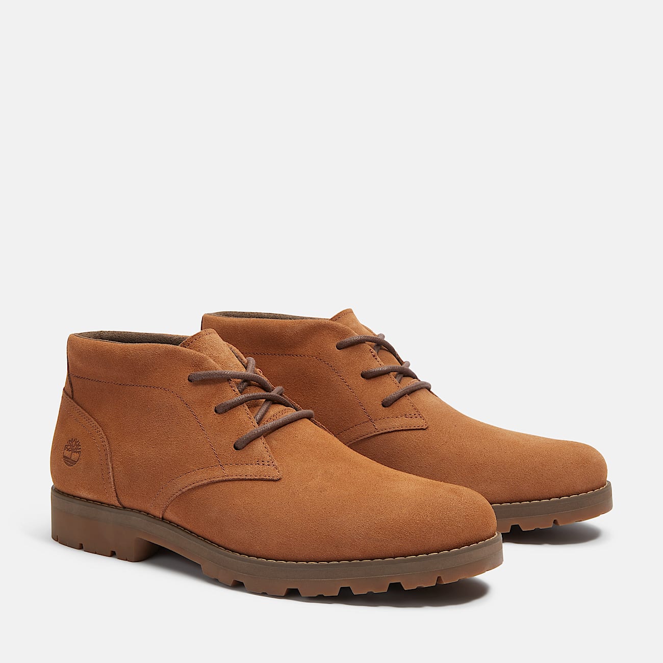 Britton Square Mid Lace Up Boot for Men in Orange