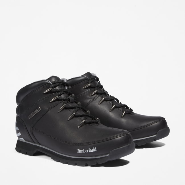 Euro Sprint Mid Lace-Up Boot for Men in Black