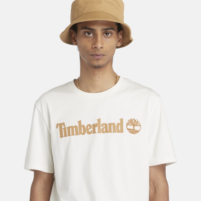 Linear Logo TShirt for Men in White