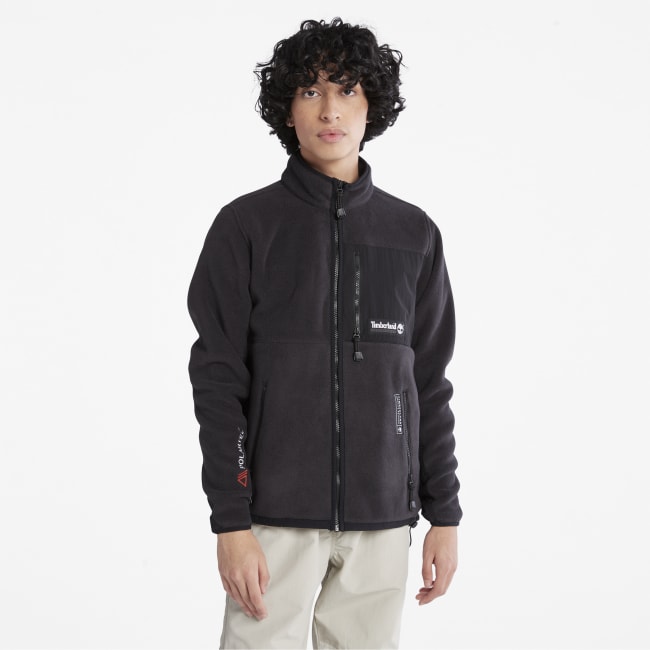 All Gender Polartec® Fleece Jacket in Black