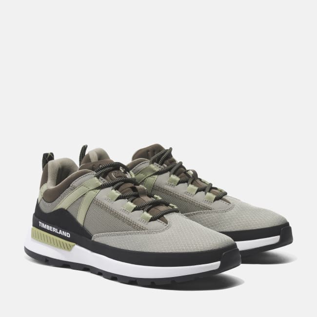 Euro Trekker Lace-Up Low Trainer for Men in Dark Beige