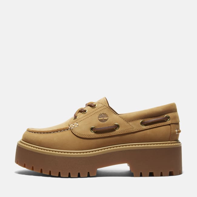 Stone Street Boat Shoe for Women in Yellow