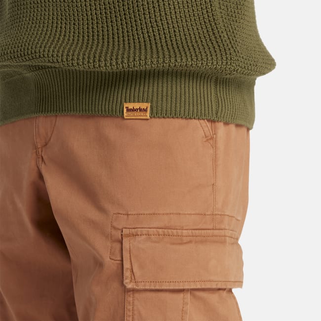 Tuck Crewneck Jumper For Men In Green