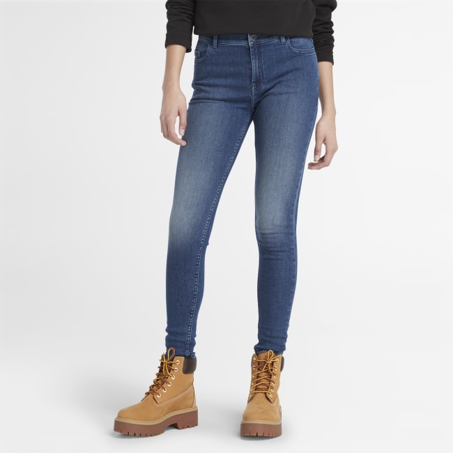 Skinny Denim Jeans for Women in Indigo