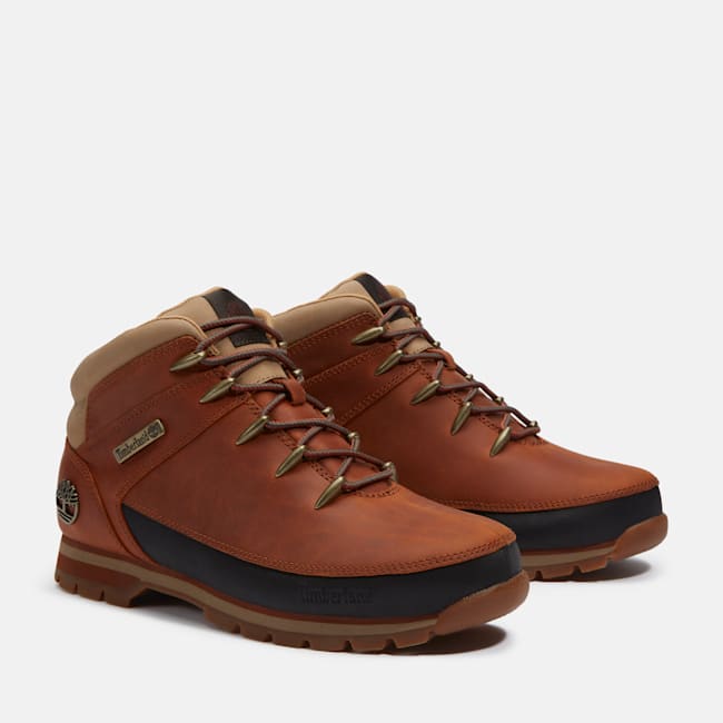 Euro Sprint Mid Lace-Up Boot for Men in Orange