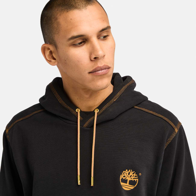 Sudadera con capucha para hombre en negro