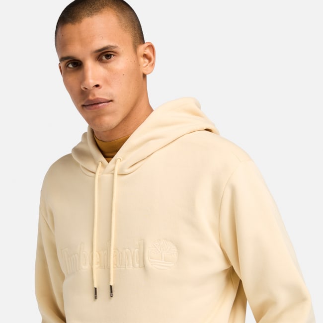 Sudadera con capucha Hampthon para hombre en beis